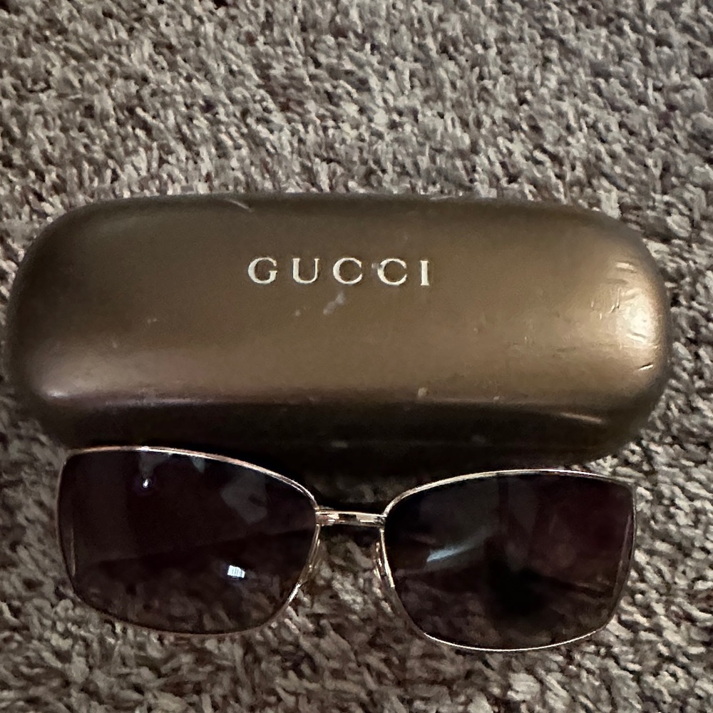 Gucci Brown and Gold Women's Sunglasses